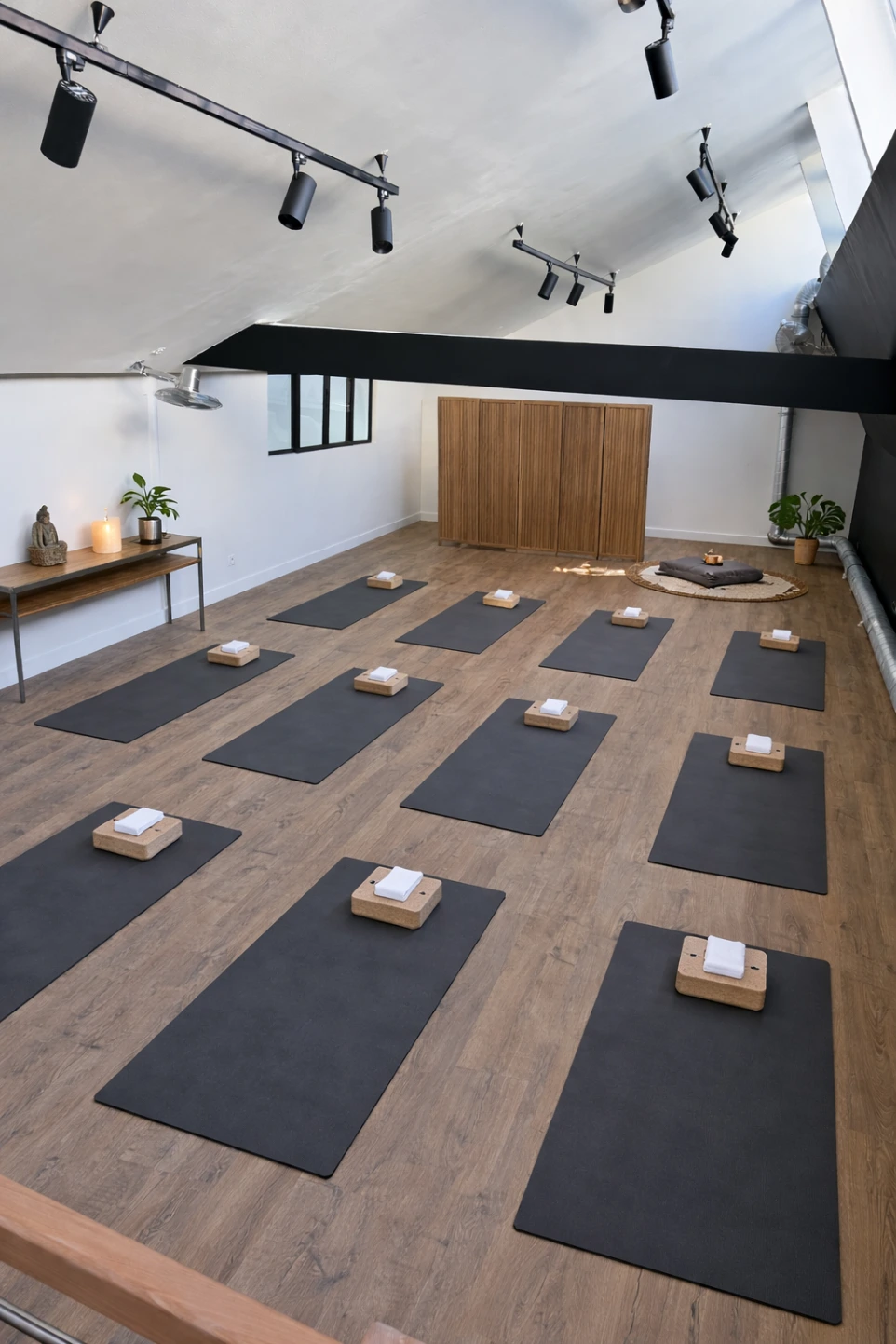 Salle pour cours de yoga